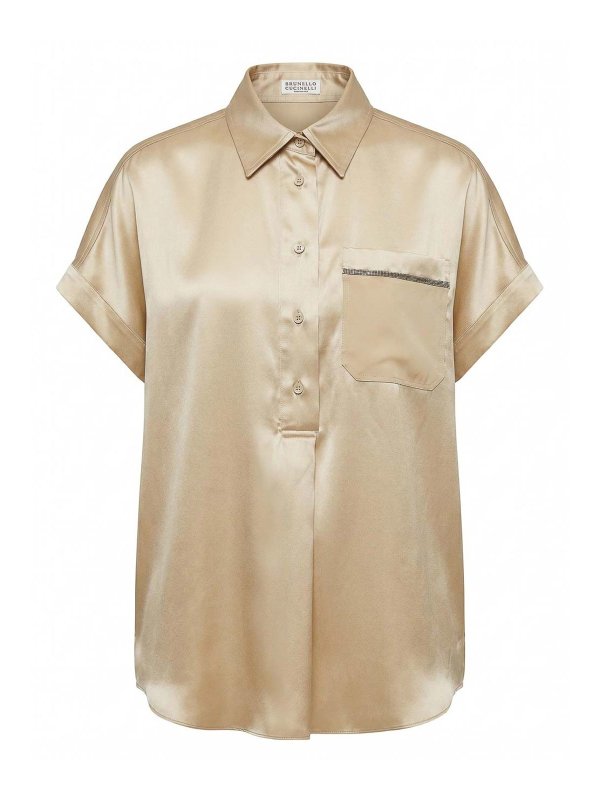 BRUNELLO CUCINELLI: Blouses - Blouse - Beige Clair