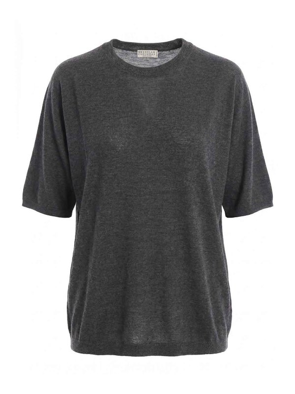 BRUNELLO CUCINELLI: T-shirts - T-Shirt - Grau