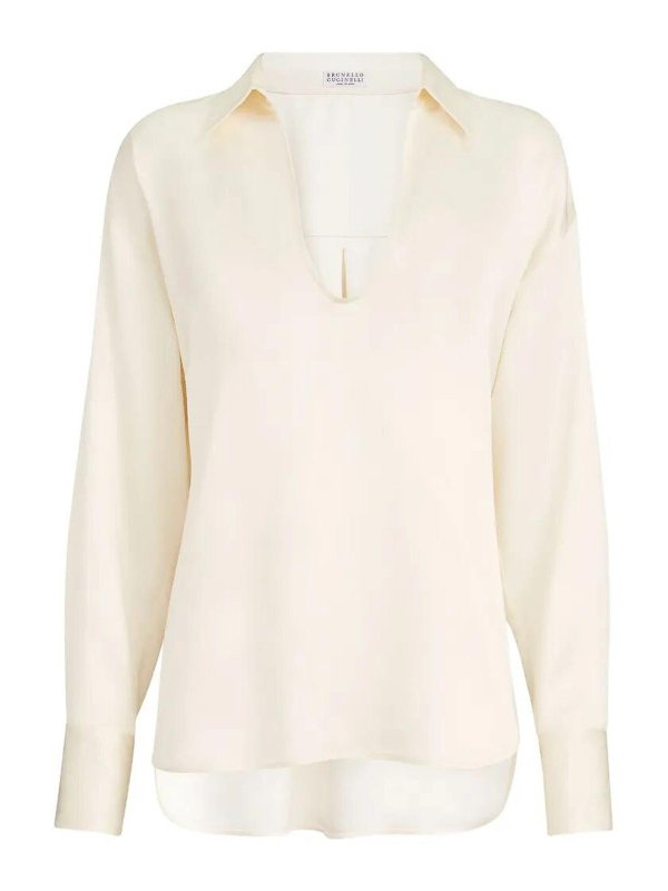 BRUNELLO CUCINELLI: Blouses - Blouse - Blanc