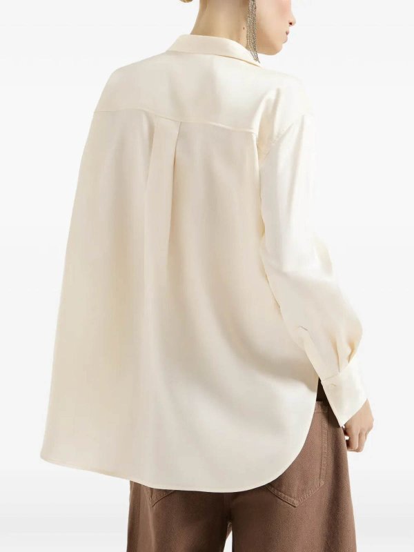The Best Shops BRUNELLO CUCINELLI: Blouses - Blouse - Blanc