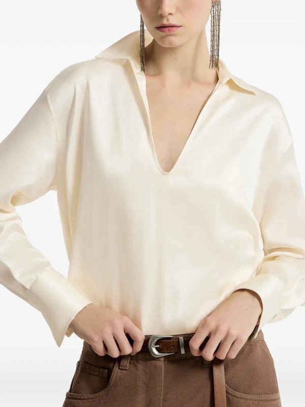 The Best Shops BRUNELLO CUCINELLI: Blouse - Blanc