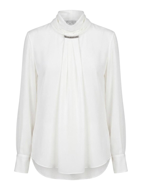 BRUNELLO CUCINELLI: Blouses - Blouse - Blanc