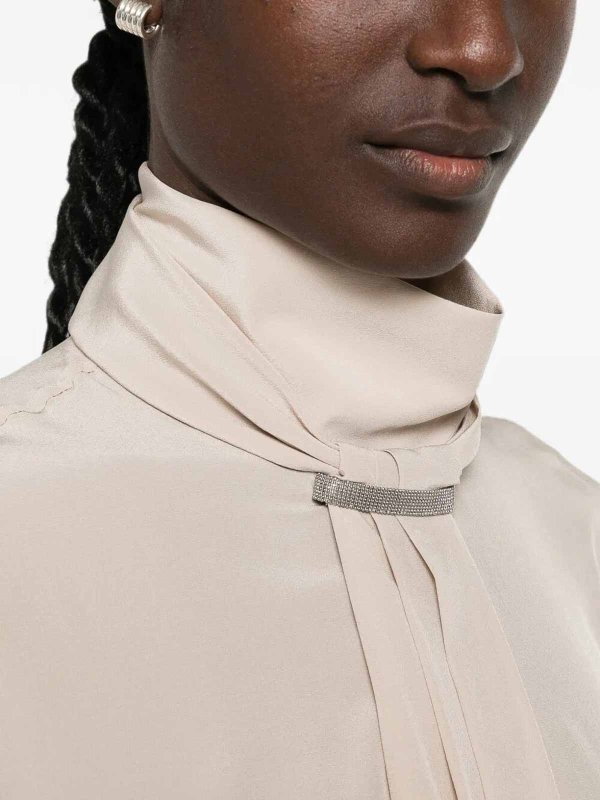 The Best Shops BRUNELLO CUCINELLI: Blouses - Blouse - Beige