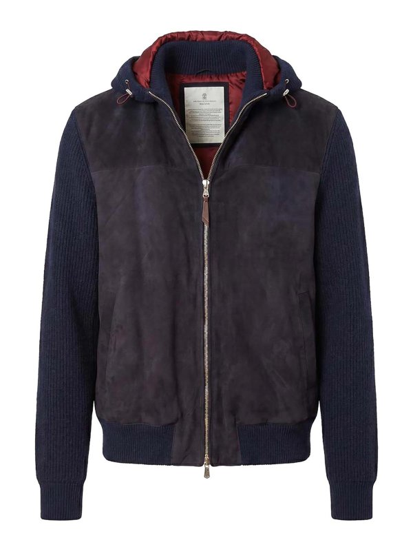 BRUNELLO CUCINELLI: Bombers - Bomber - Bleu