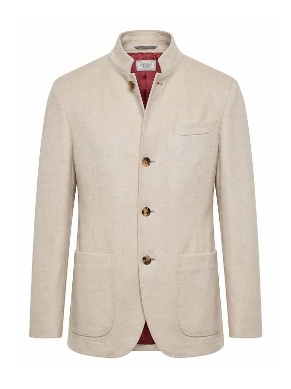 BRUNELLO CUCINELLI: ブレザー - ブレザー - ベージュ