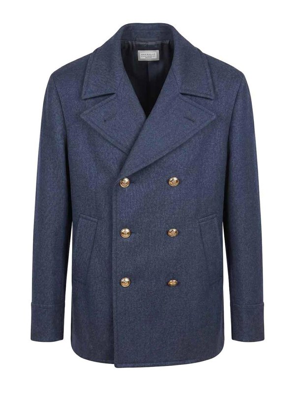 BRUNELLO CUCINELLI: Vestes de costume - Blazer - Bleu