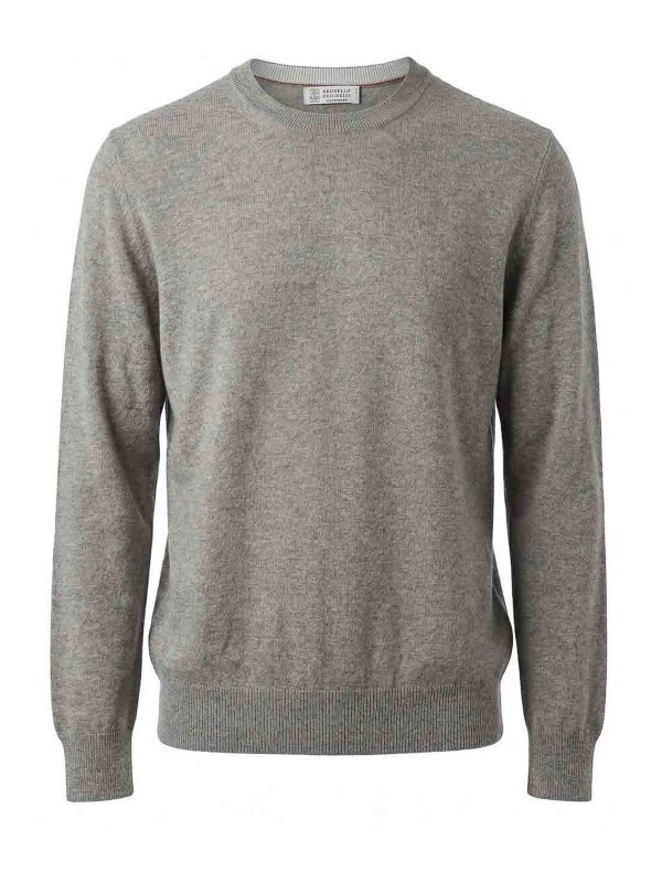 BRUNELLO CUCINELLI: クルーネック - クルーネック - 白