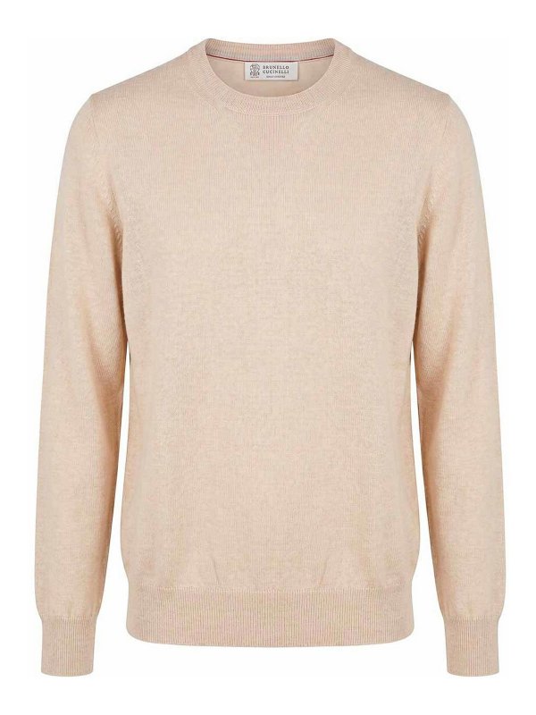 BRUNELLO CUCINELLI: Pull col rond - Pull Col Rond - Beige