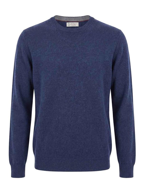 BRUNELLO CUCINELLI: Pull col rond - Pull Col Rond - Gris