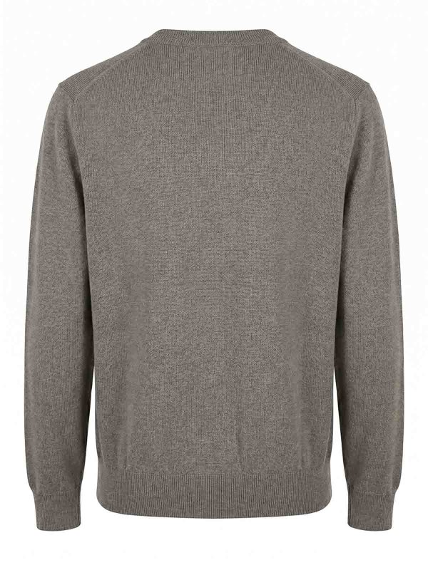 BRUNELLO CUCINELLI: クルーネック online - クルーネック - ダークグリーン
