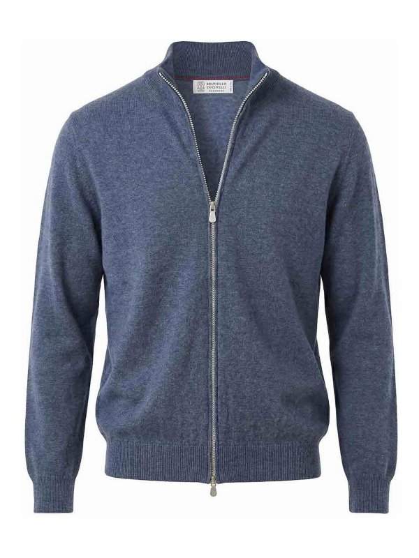 BRUNELLO CUCINELLI: カーディガン - カーディガン - デニム