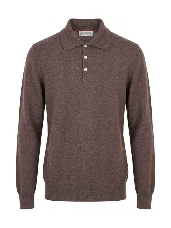 BRUNELLO CUCINELLI: Pull col rond - Pull Col Rond - Gris