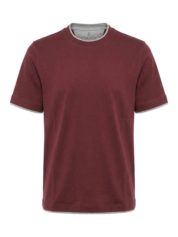 BRUNELLO CUCINELLI: T-shirts - T-Shirt - Schwarz