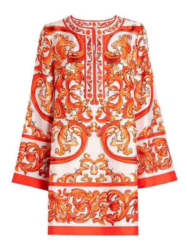 DOLCE & GABBANA: ニーレングスドレス - 膝丈ドレス - 白