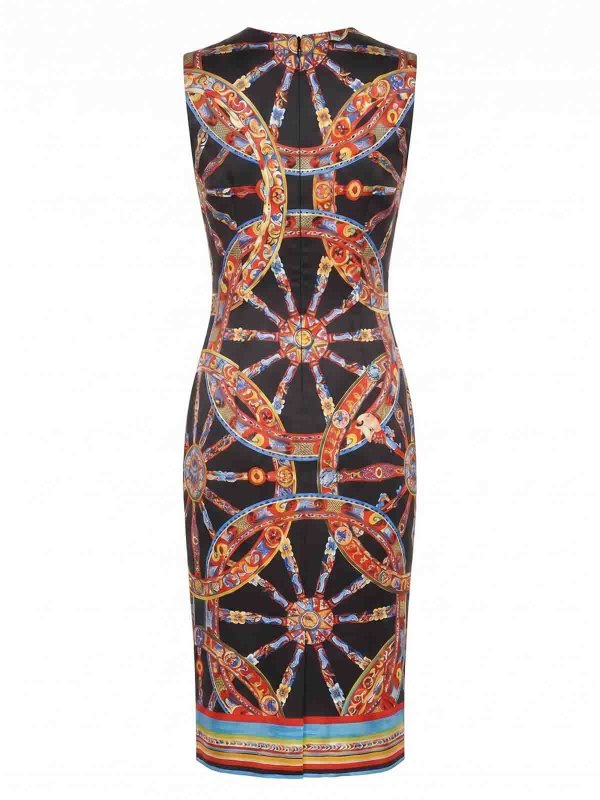 DOLCE & GABBANA: Knielange Kleider online - Knielanges Kleid - Schwarz
