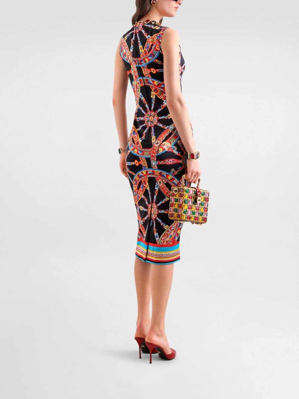 Knielanges Kleid - Schwarz shop online: DOLCE & GABBANA