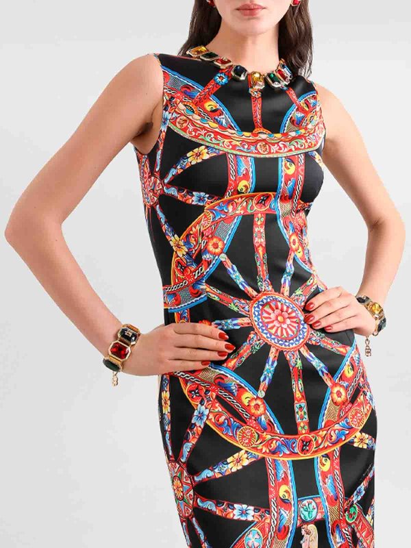 DOLCE & GABBANA buy online Knielanges Kleid - Schwarz