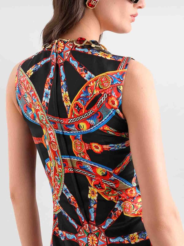 The Best Shops DOLCE & GABBANA: Knielanges Kleid - Schwarz
