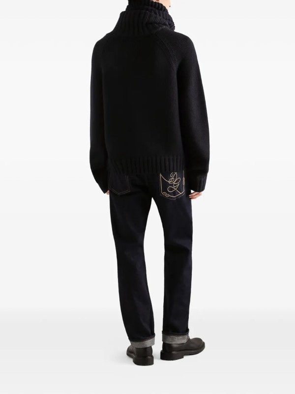 The Best Shops DOLCE & GABBANA: ストレートジーンズ - ストレートジーンズ - ダークブルー
