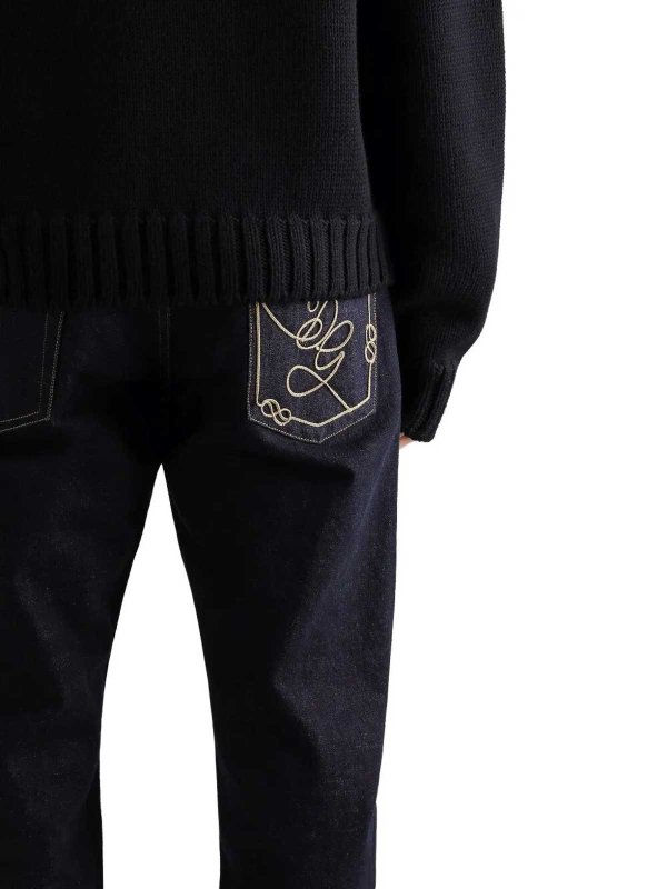 DOLCE & GABBANA buy online ストレートジーンズ - ダークブルー