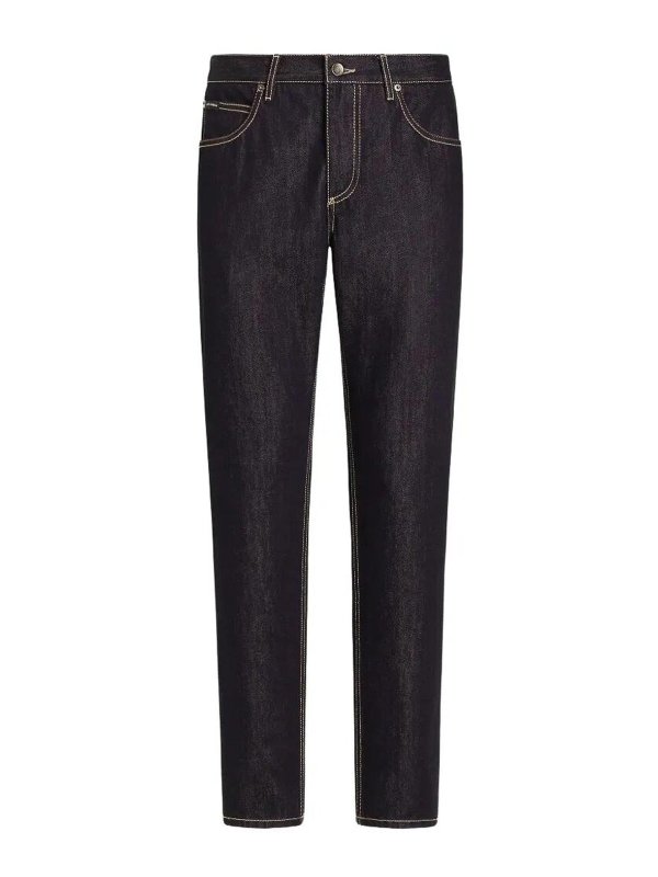 DOLCE & GABBANA: Straight Leg Jeans - Straight Leg Jeans - Dunkelblau
