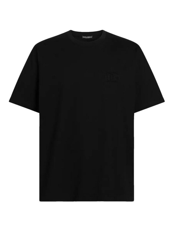DOLCE & GABBANA: T-shirts - T-Shirt - Schwarz