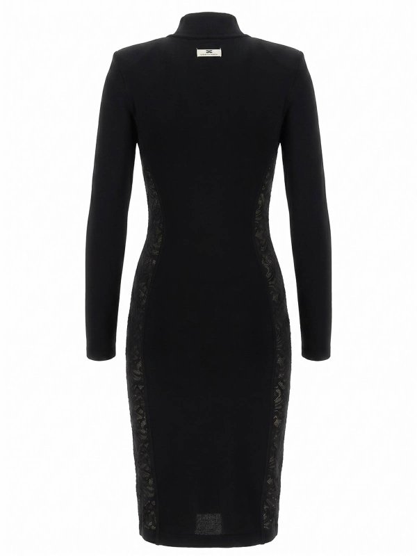 ELISABETTA FRANCHI: ニーレングスドレス online - 膝丈ドレス - 黒
