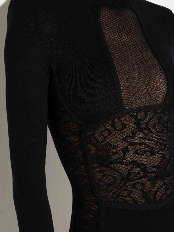 ELISABETTA FRANCHI buy online 膝丈ドレス - 黒