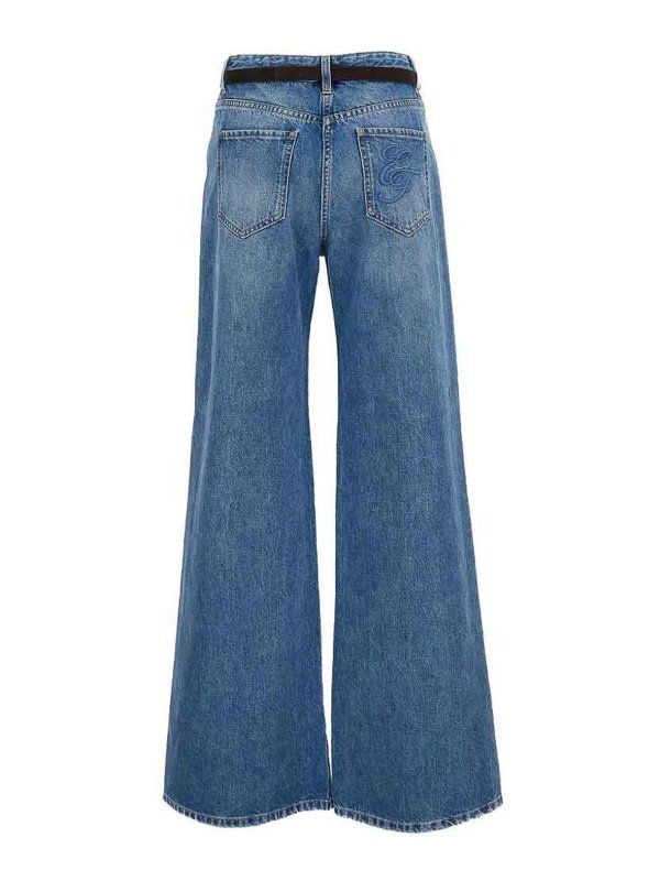 ELISABETTA FRANCHI: ストレートジーンズ online - ストレートジーンズ - ブルー