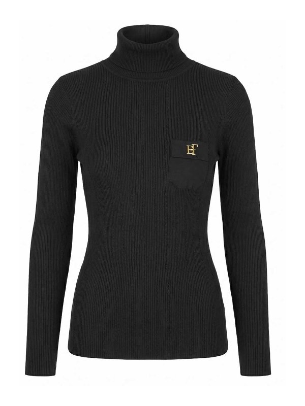 ELISABETTA FRANCHI: クルーネック - クルーネック - 黒