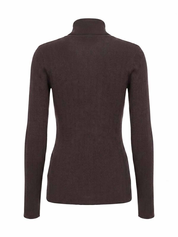ELISABETTA FRANCHI: クルーネック online - クルーネック - ブラウン