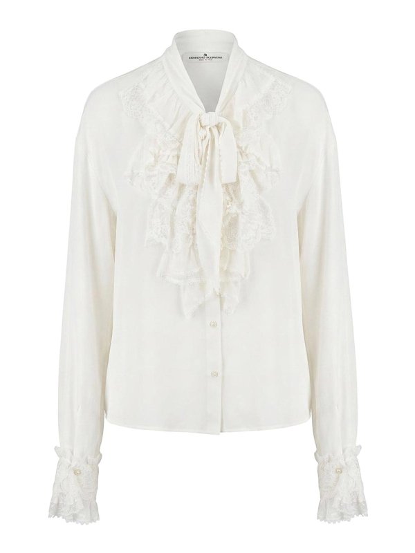 ERMANNO SCERVINO: Hemden - Hemd - Weiß