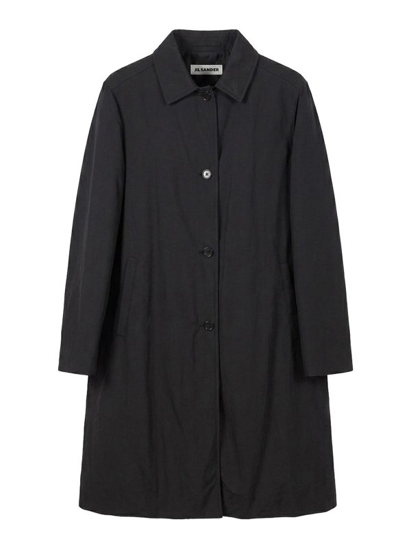 JIL SANDER: ニーレングスコート - 膝丈コート - 黒