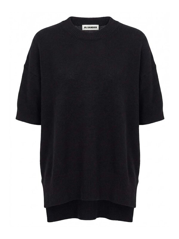 JIL SANDER: Pull col rond - Pull Col Rond - Noir