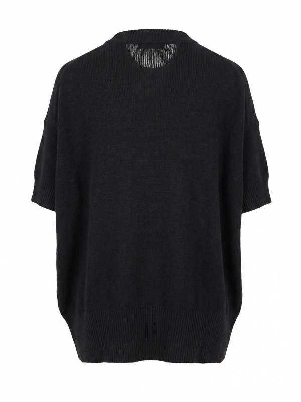 JIL SANDER: Pull col rond online - Pull Col Rond - Noir
