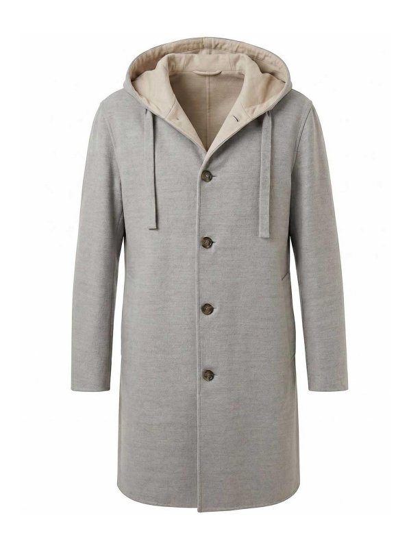 LARDINI: knee length coats - Double Face Coat