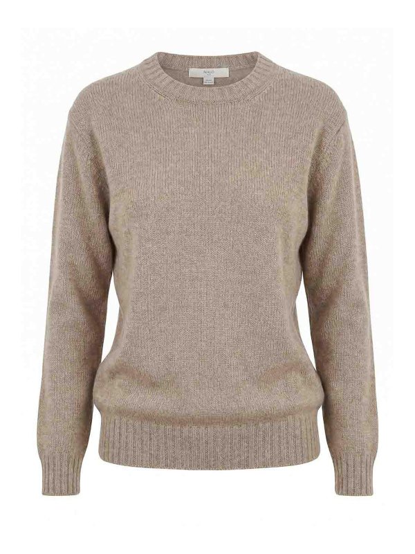 MALO: Pull col rond - Pull Col Rond - Marron