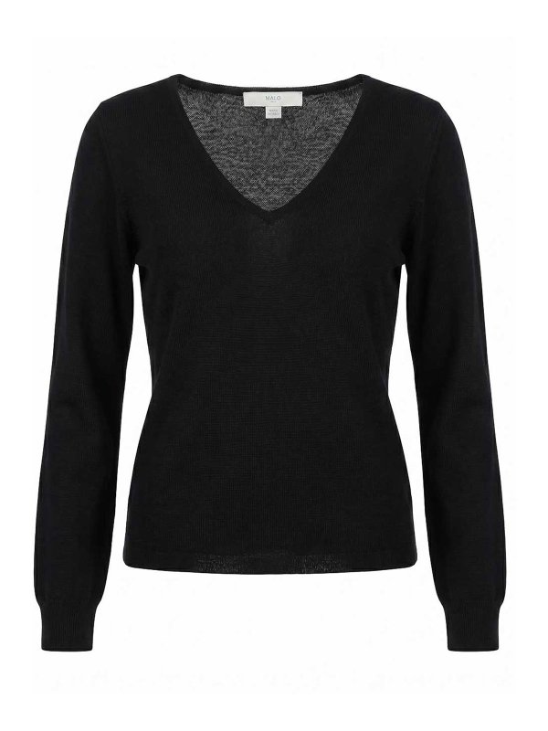 MALO: v necks - V Neck Sweater