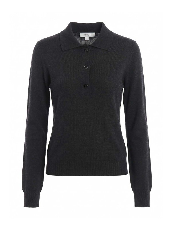 MALO: Rollkragenpullover  und Polo-Ausschnitt - Rollkragenpullover - Schwarz
