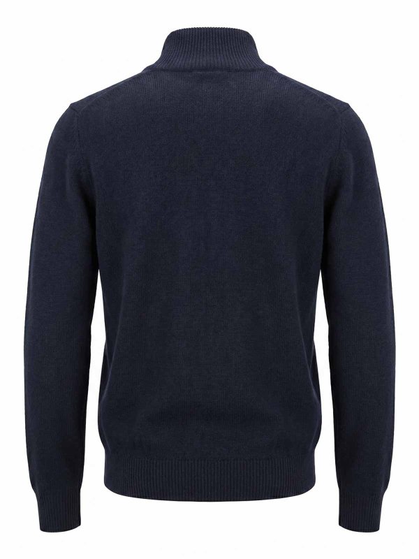 MALO: Strickpullover mit V-Ausschnitt online - V-Pullover - Blau