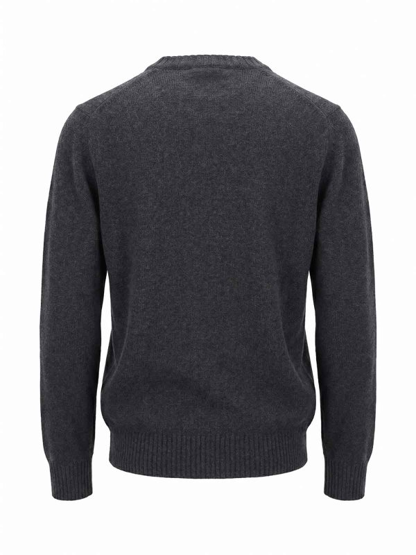 MALO: Strickpullover mit Rundhalsausschnitt online - Rundhalspullover - Schwarz