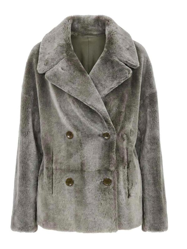 MANZONI24: Pellicce e montoni - Caban in shearling