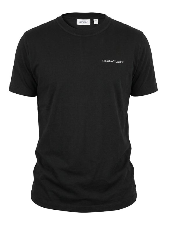 OFF-WHITE: T-shirts - T-Shirt - Schwarz