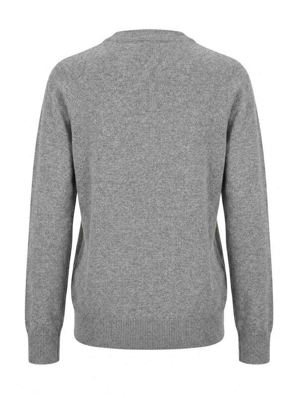 PESERICO: Strickpullover mit Rundhalsausschnitt online - Rundhalspullover - Grau