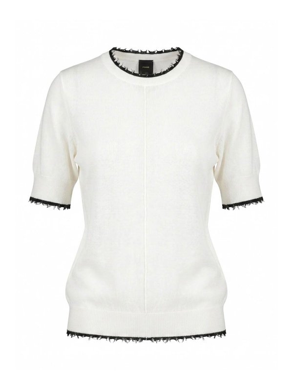 Pinko: Pull col rond - Pull Col Rond - Blanc