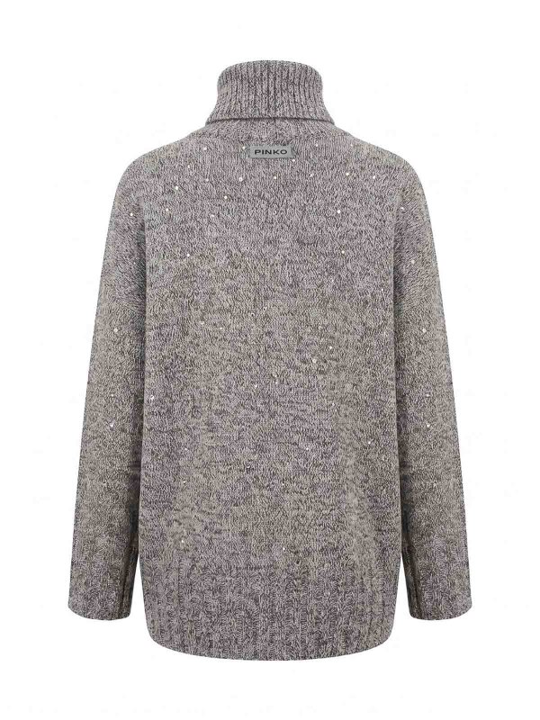 Pinko: Col roulé & Col polo online - Pull Col Roulé - Blanc