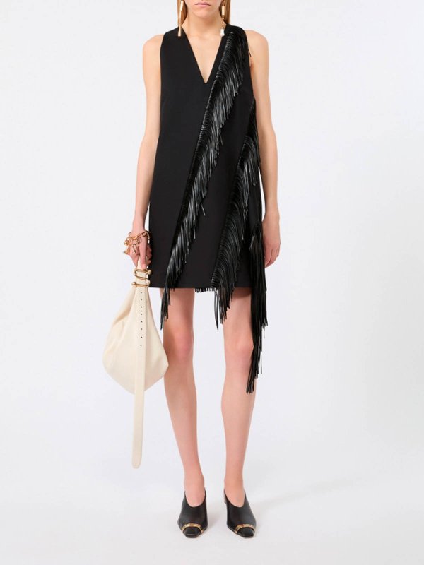 膝丈ドレス - 黒 shop online: SPORTMAX