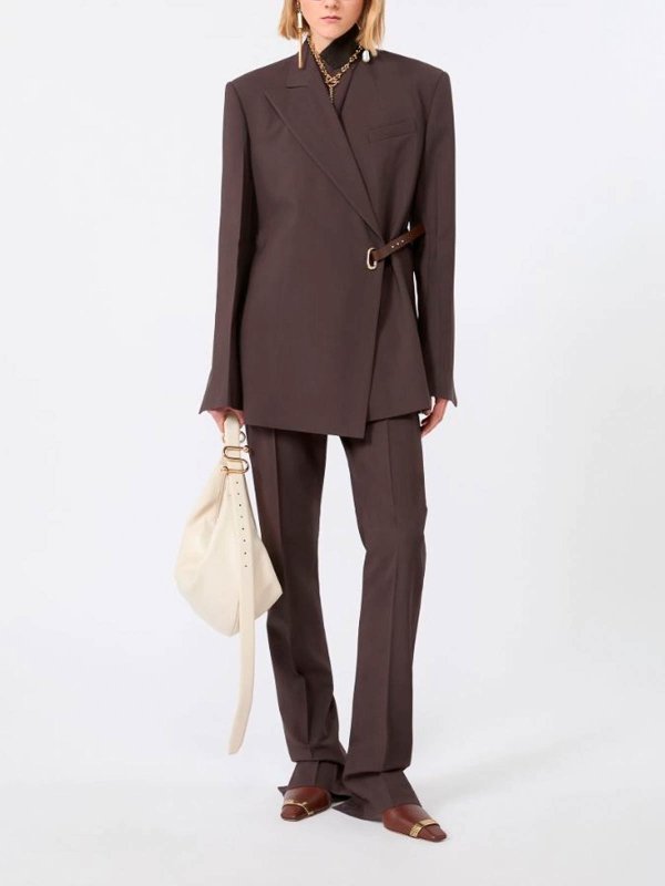 The Best Shops SPORTMAX: カジュアルジャケット - カジュアルジャケット - ダークブラウン