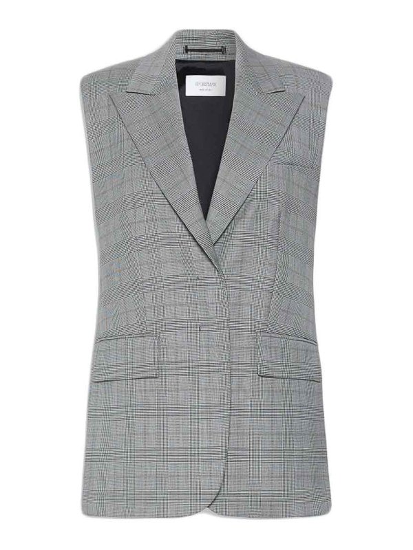 SPORTMAX: Chalecos - Chaleco - Blanco