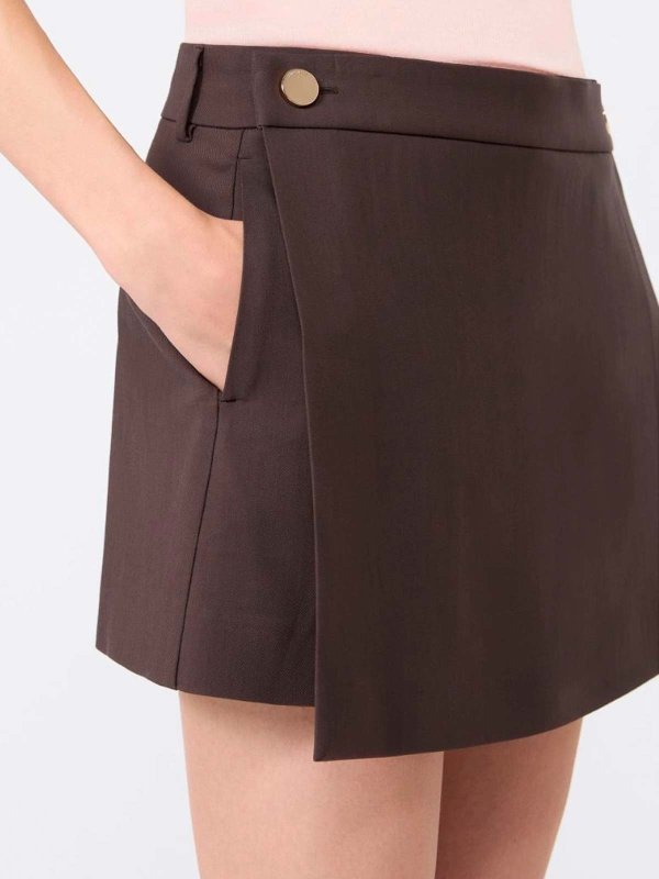 The Best Shops SPORTMAX: Shorts - Dunkelbraun